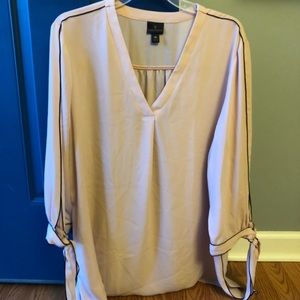 Pink worthington dress top